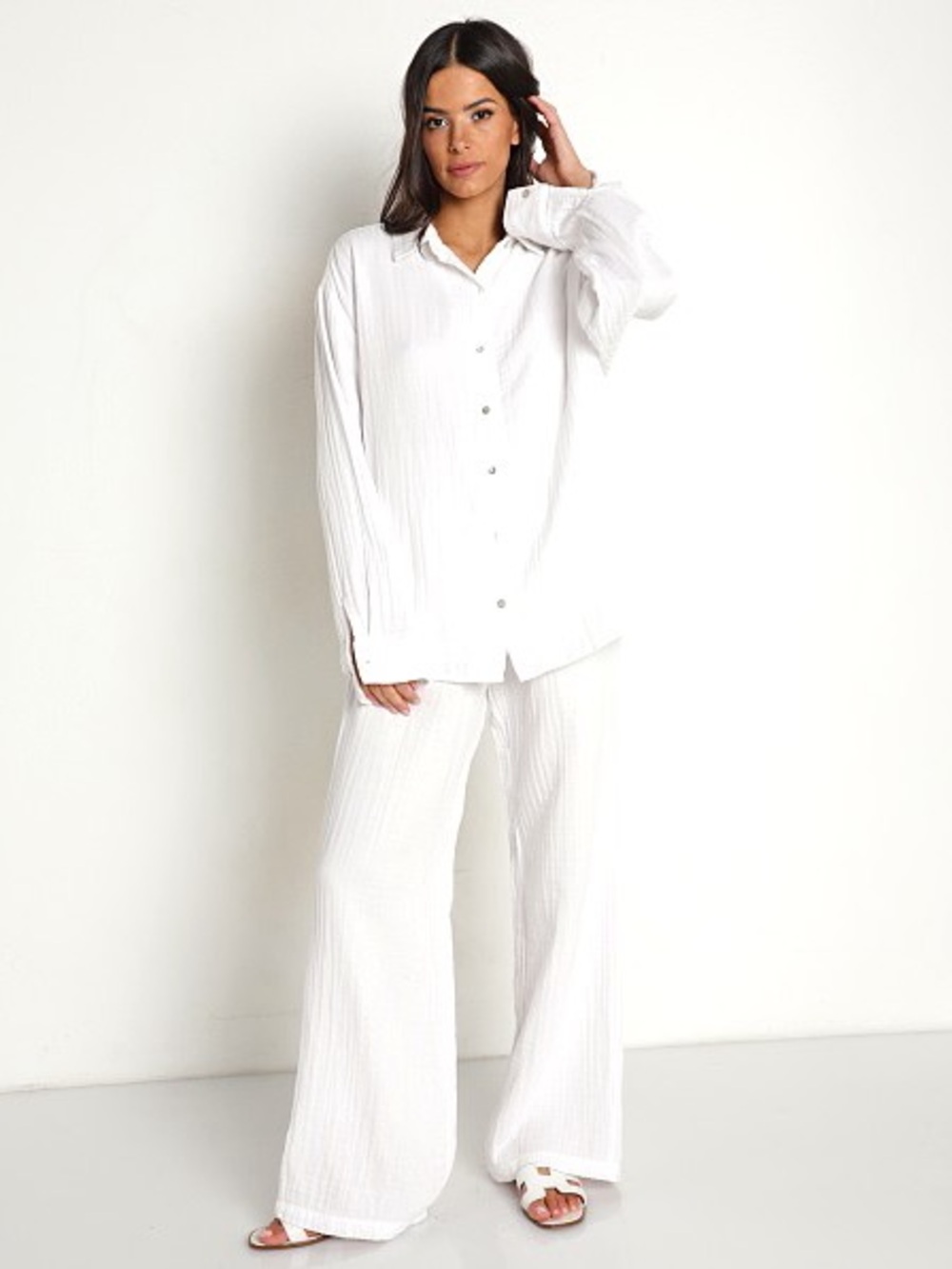 DONNI bubble pant and top. Matching gauze set